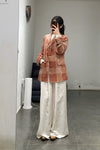 Mutedance 24 Spring/Summer Silk Elastic Waist Loose Pants MD-MD24SS10-HUIBAI hoary PM114